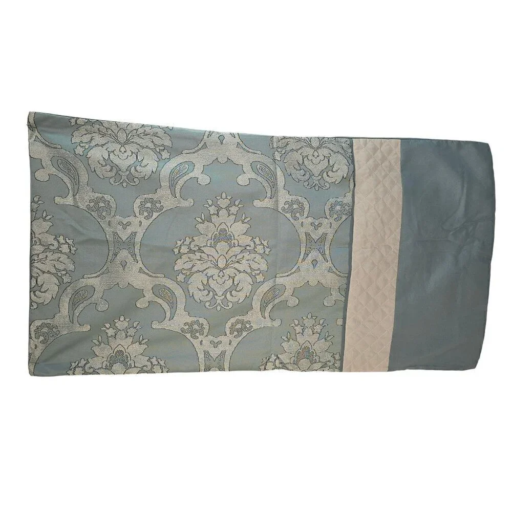 Riverbrook Home Julietta Jacquard King Pillowcase Cover Aqua Replacement NEW